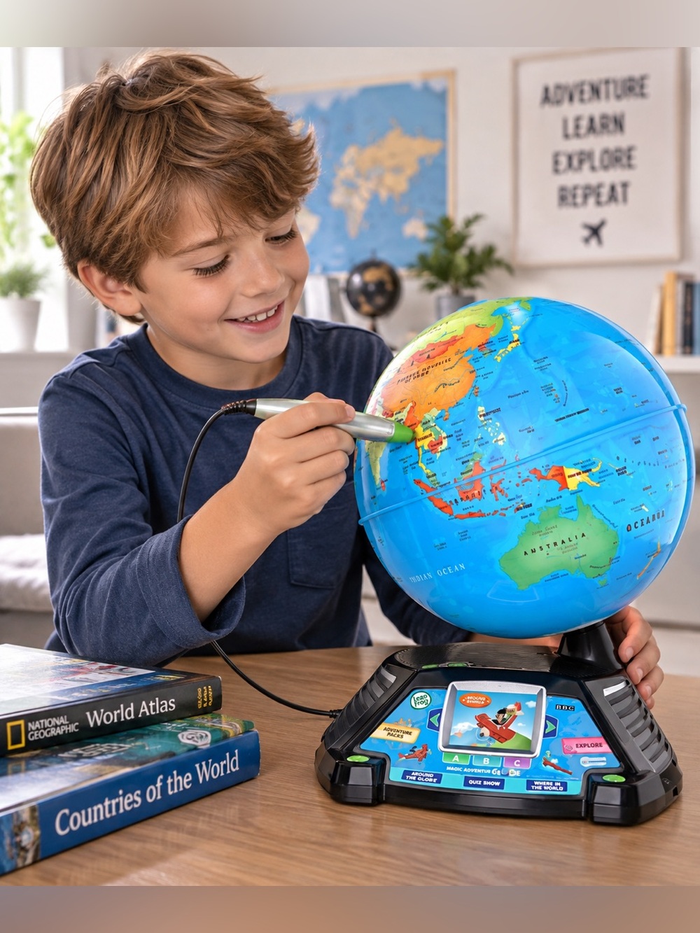 LEAPFROG Magic Adventures Globe Interactive Educational Learning Toy
